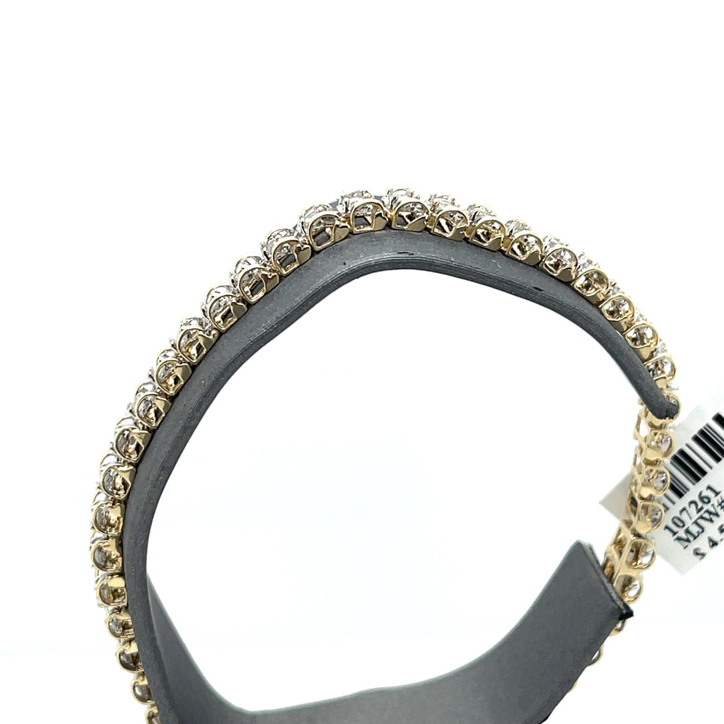 14k Yellow Gold 1.00 CT Diamond Tennis Bracelet, 9.5G, 7.25", S107261