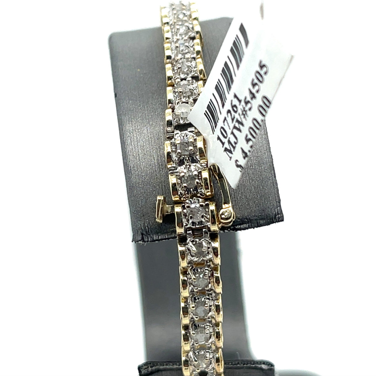 14k Yellow Gold 1.00 CT Diamond Tennis Bracelet, 9.5G, 7.25", S107261