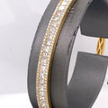 Odelia 18k Yellow Gold 5.50 Ct Diamond Bangle Bracelet, 18.3g, S15293