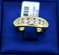 14k Yellow Gold 1.00 CT Diamond Men's Band, 10.7gm, Size 10.25