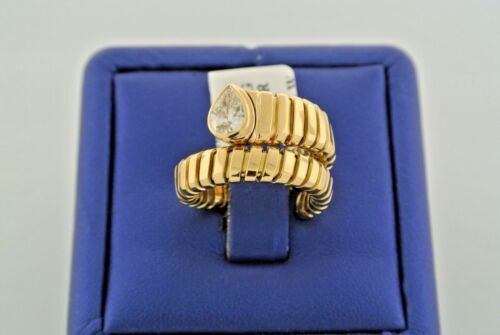 18k Yellow Gold 0.60 C Pear Shape Diamond, 11.6gm, Size 5
