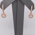 18k Rose Gold 2.00 CT Diamond Drop / Dangle Earrings, 2.8g
