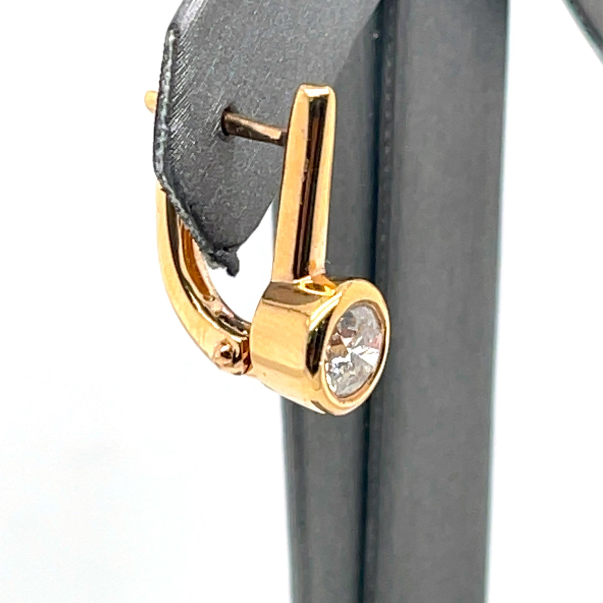 14k Rose Gold 1.35 CT Diamond Drop Earrings, 5.2g