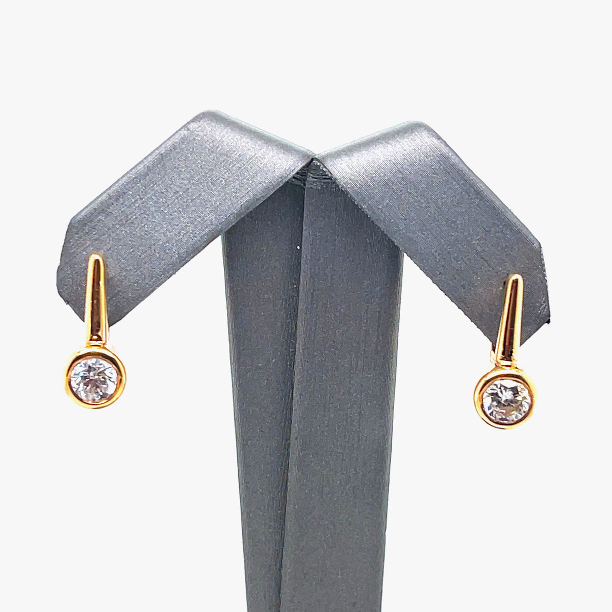 14k Rose Gold 1.35 CT Diamond Drop Earrings, 5.2g