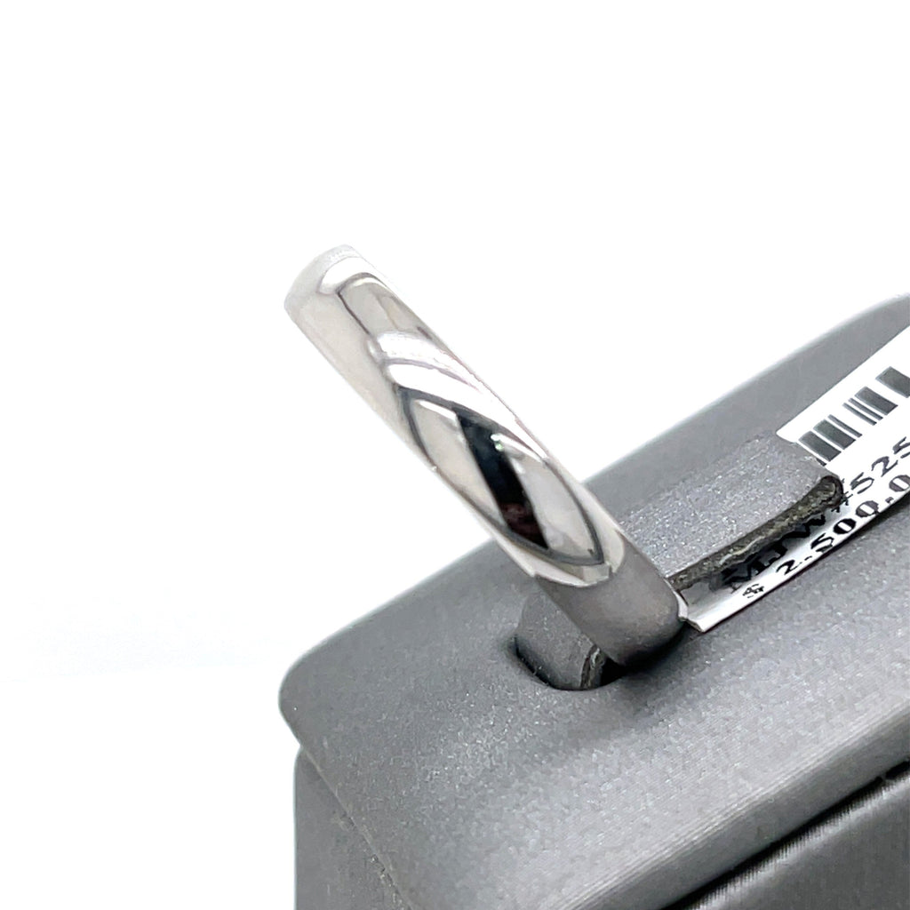 14k White Gold Men's Wedding Band, 4.9gm, Size 10