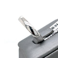 14k White Gold Men's Wedding Band, 4.9gm, Size 10