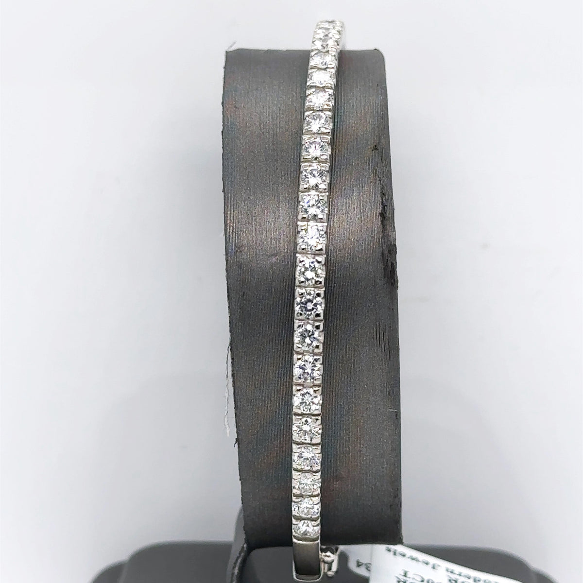 Platinum 2.50Ct Diamond Bangle Bracelet, 30.5G, S15853