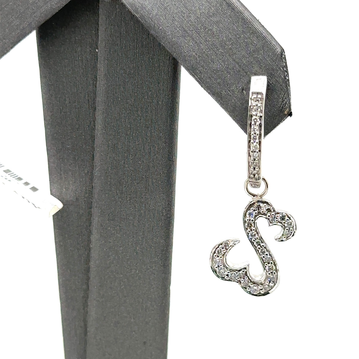 14k White Gold 1.00 CT Diamond Ladies Drop Earrings, 4.0gm,
