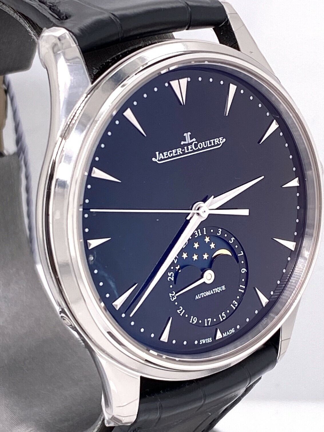 JAEGER LECOULTRE JLC Master Ultra Thin Moon 39 mm Q1368470 - Black Dial -NEW !