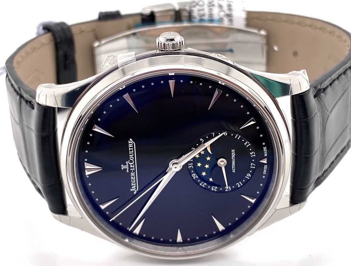 JAEGER LECOULTRE JLC Master Ultra Thin Moon 39 mm Q1368470 - Black Dial -NEW !
