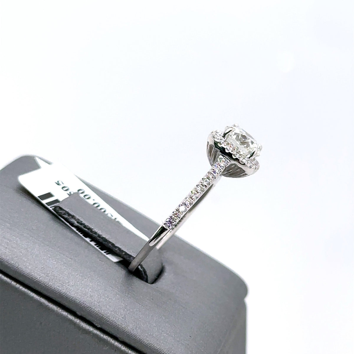 14k White Gold 1.50CT Round Diamond Engagement Ring, Size 5.25, 2.7G, S107442