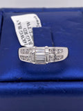 14k White Gold 1.00 CT Diamond Band, 5.9g, Size 6.25, S13149
