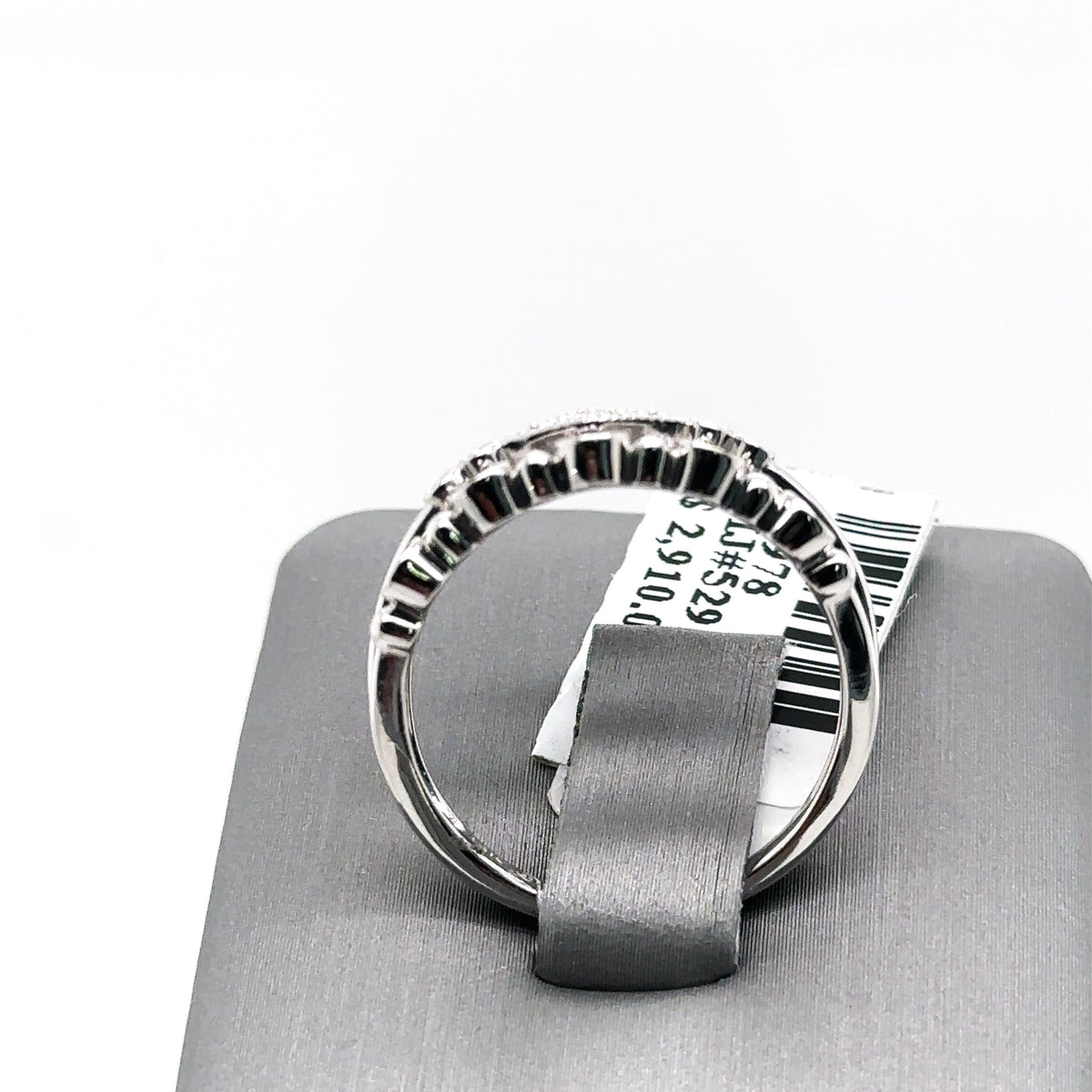 14k White Gold 0.50 CT Diamond Movado Ladies Band, 3.5gm, Size 7, S14978