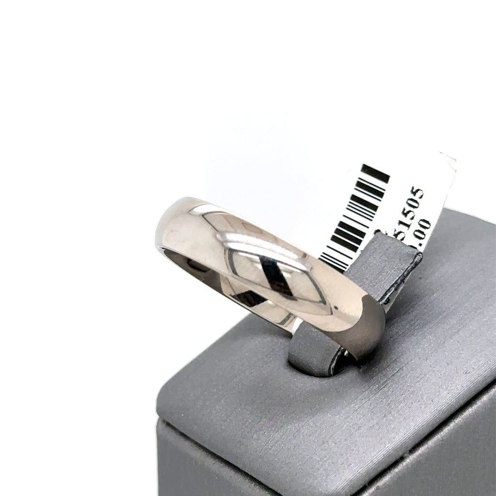 Benchmark 10k White Gold Comfort Fit Band, 7.5gm, Size 13, 6mm, S103692