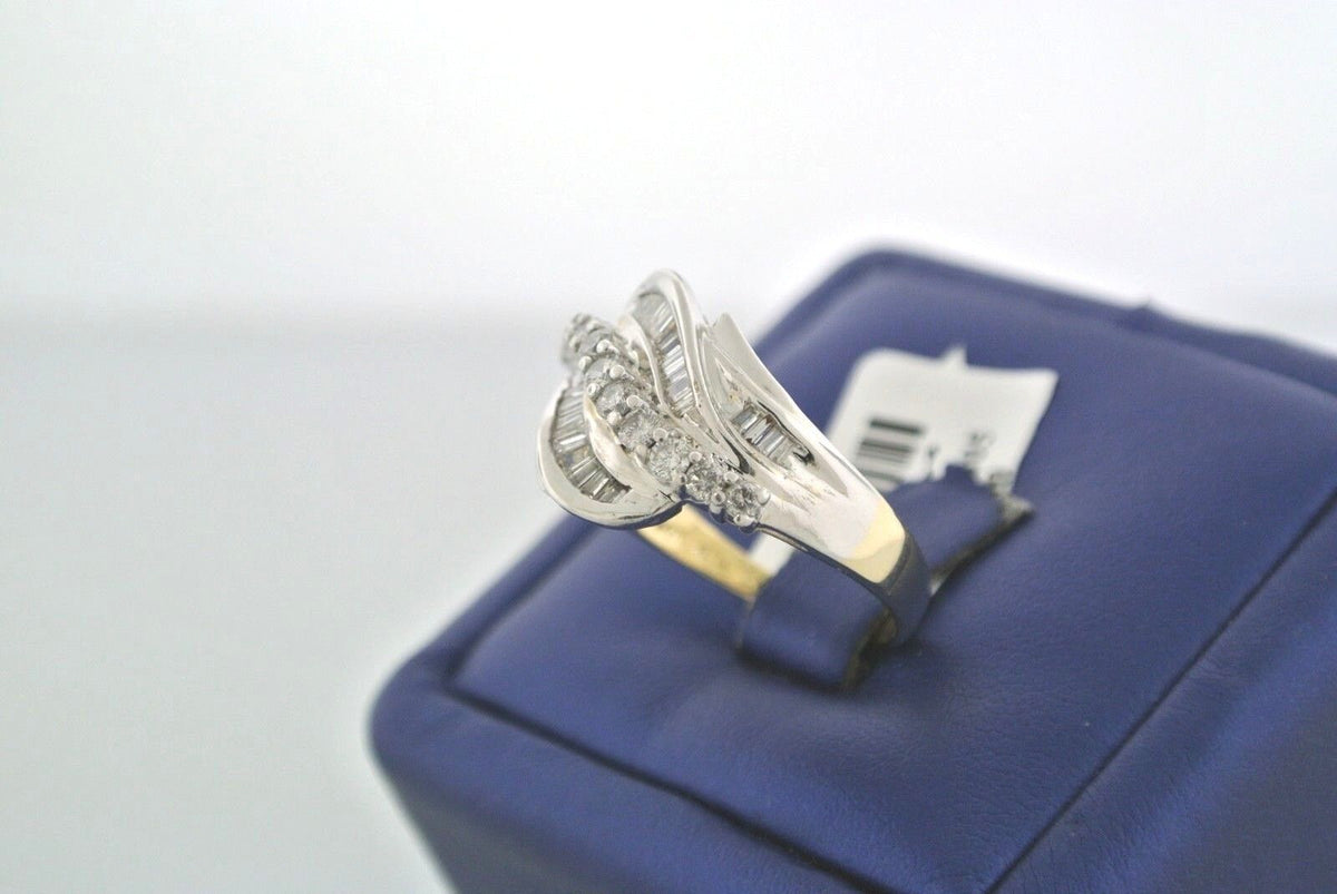 14K Two Tone Gold 0.75 CT Diamond Ladies Ring, 5.1gm, S104211