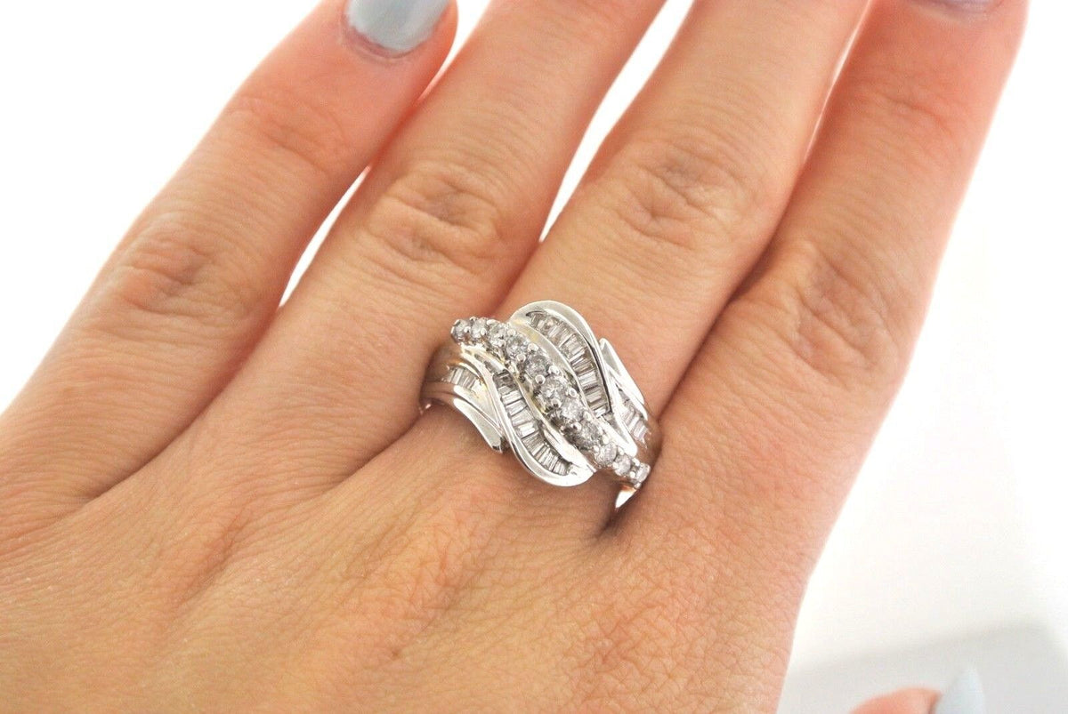 14K Two Tone Gold 0.75 CT Diamond Ladies Ring, 5.1gm, S104211