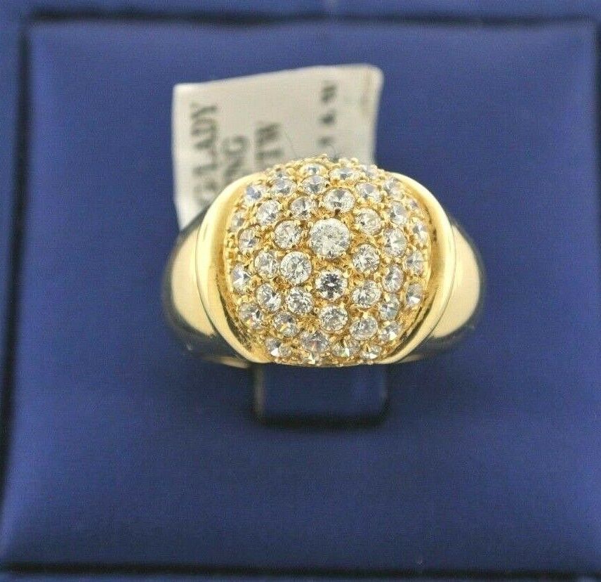 14k Yellow Gold 1.00 CT Diamond Ring, 4.6gm, Size 6, S104558