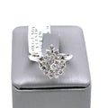 14k White Gold 1.00 CT Diamond Cluster Ladies Ring, 4.0g, Size 5.5, S103433