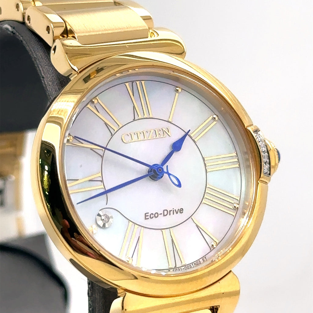 Citizen L Mae Ladies 29.5MM Stainless Steel, EM1060-52N