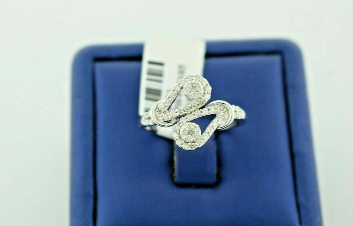 14k White Gold 0.60 CT Diamond Ladies Ring, 3.8gm, Size 9.5, S100731