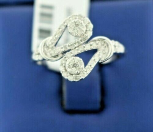 14k White Gold 0.60 CT Diamond Ladies Ring, 3.8gm, Size 9.5, S100731