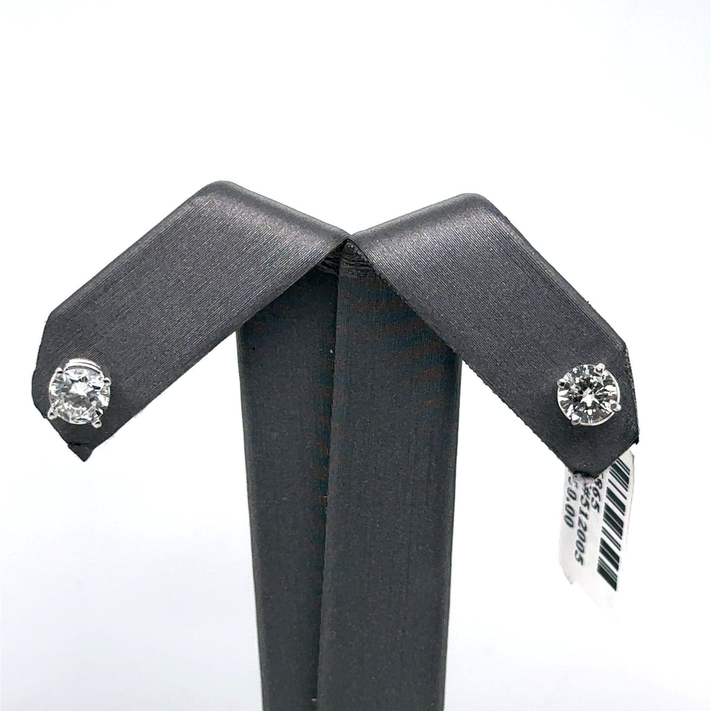 14k White Gold 1.15 CT Diamond Stud Earrings, S106865
