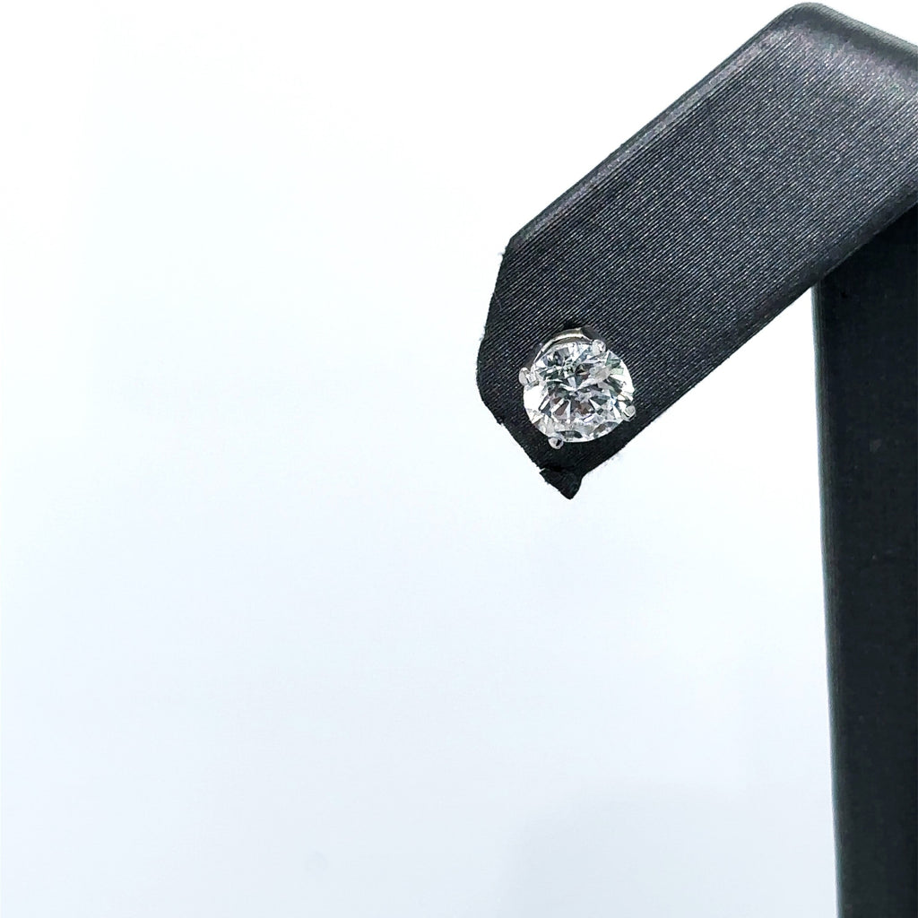 14k White Gold 1.69 CT Diamond Stud Earrings, S107498