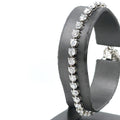 14k White Gold 9.65CT Diamond Tennis Ladies Bracelet, 9.4g, 7", S14871