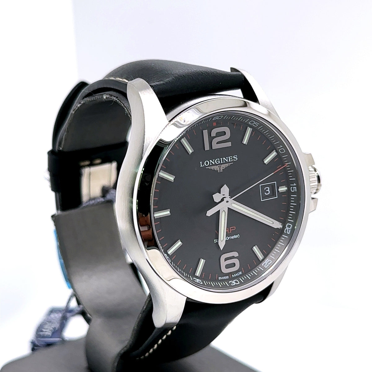 LONGINES Conquest Quartz Black Dial 43mm Mens Watch L37264563