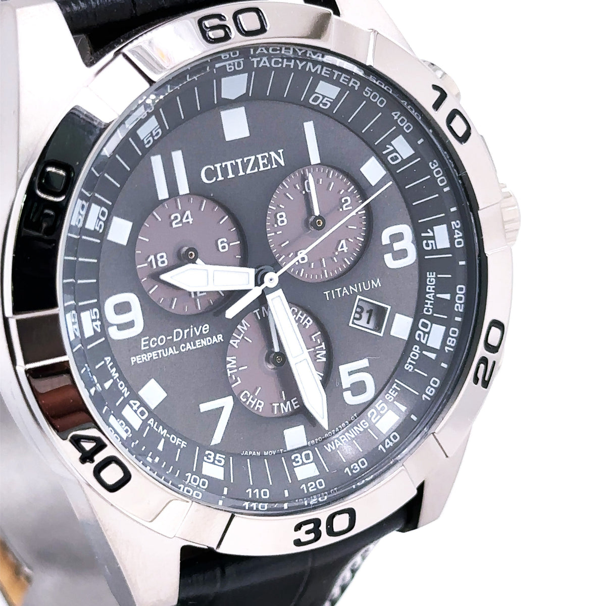 Citizen Brycen Eco Drive 43mm Super Titanium Watch BL5551-14H
