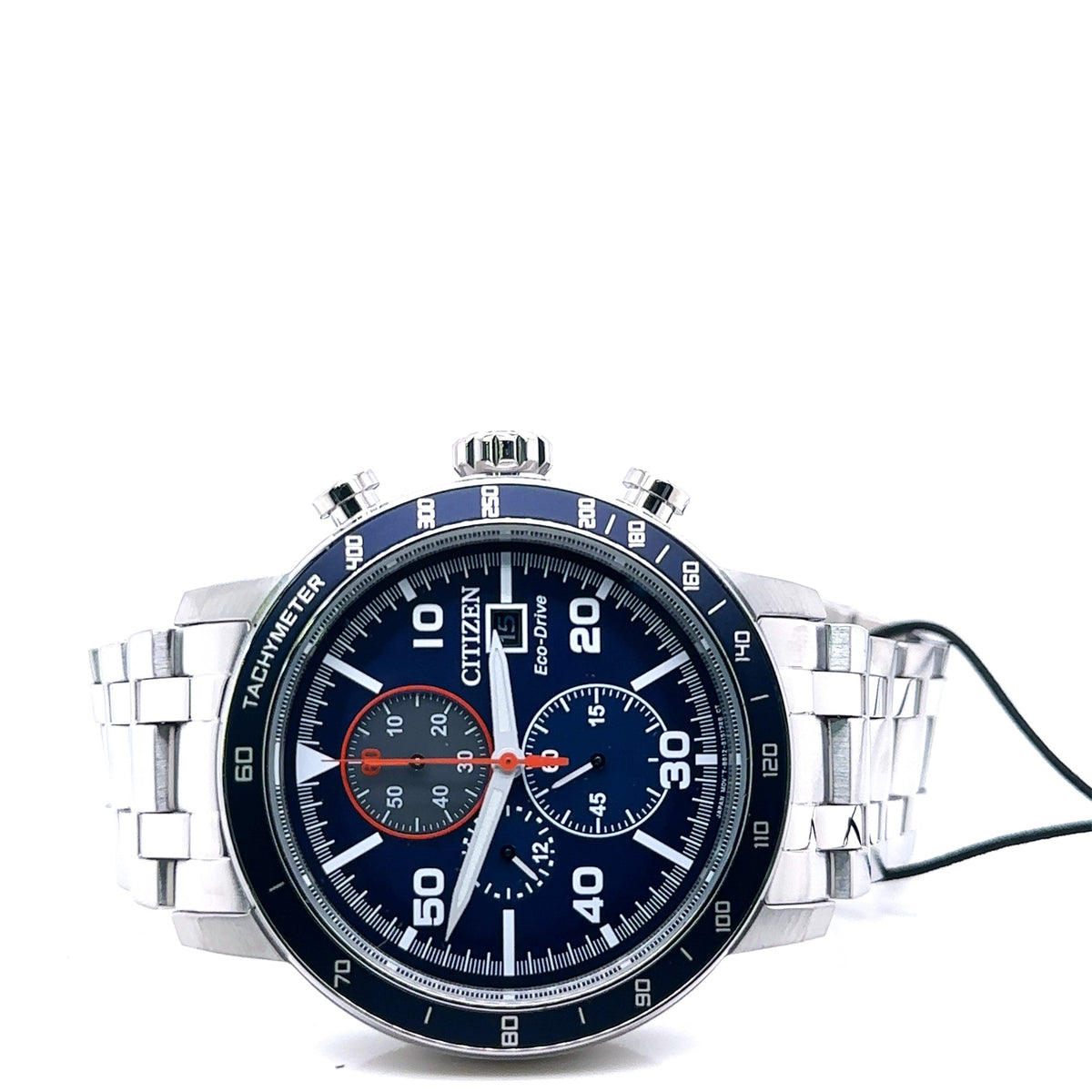 Citizen Brycen Eco Drive 44mm Blue Dial Stainless Steel Watch CA0850-59L