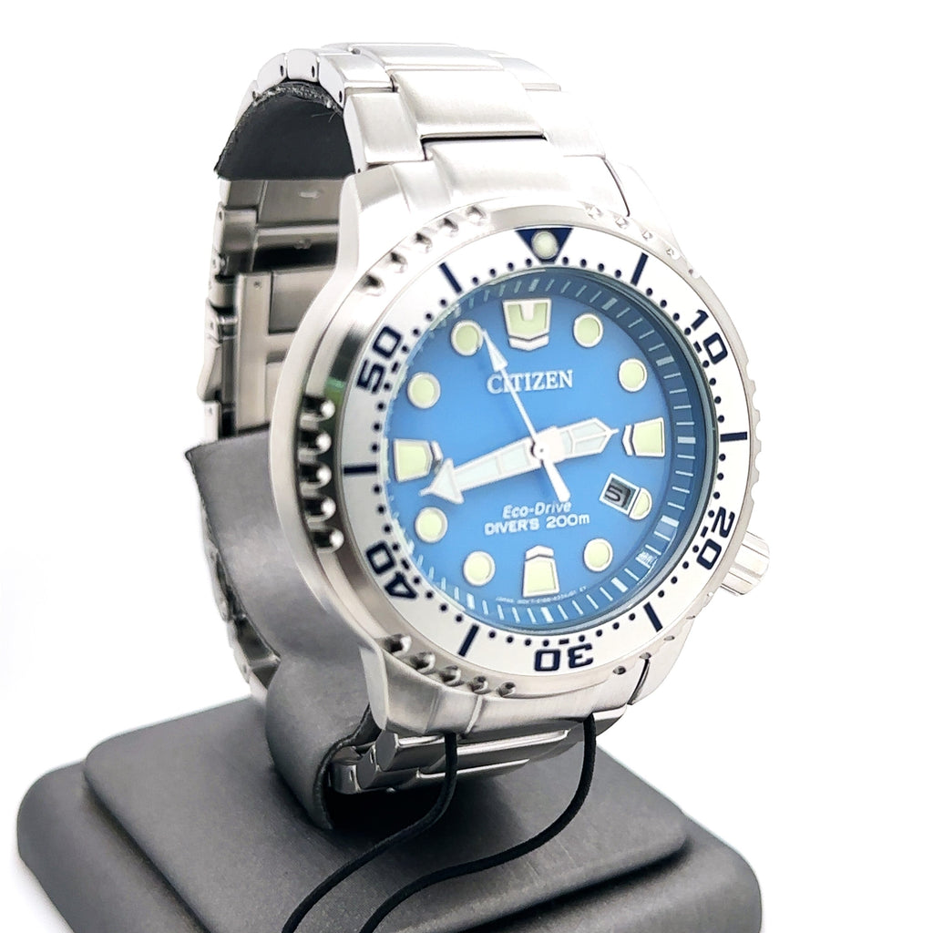 Citizen Promaster Dive Eco Drive 44mm Blue dial Stainless Steel Watch BN0165-55L