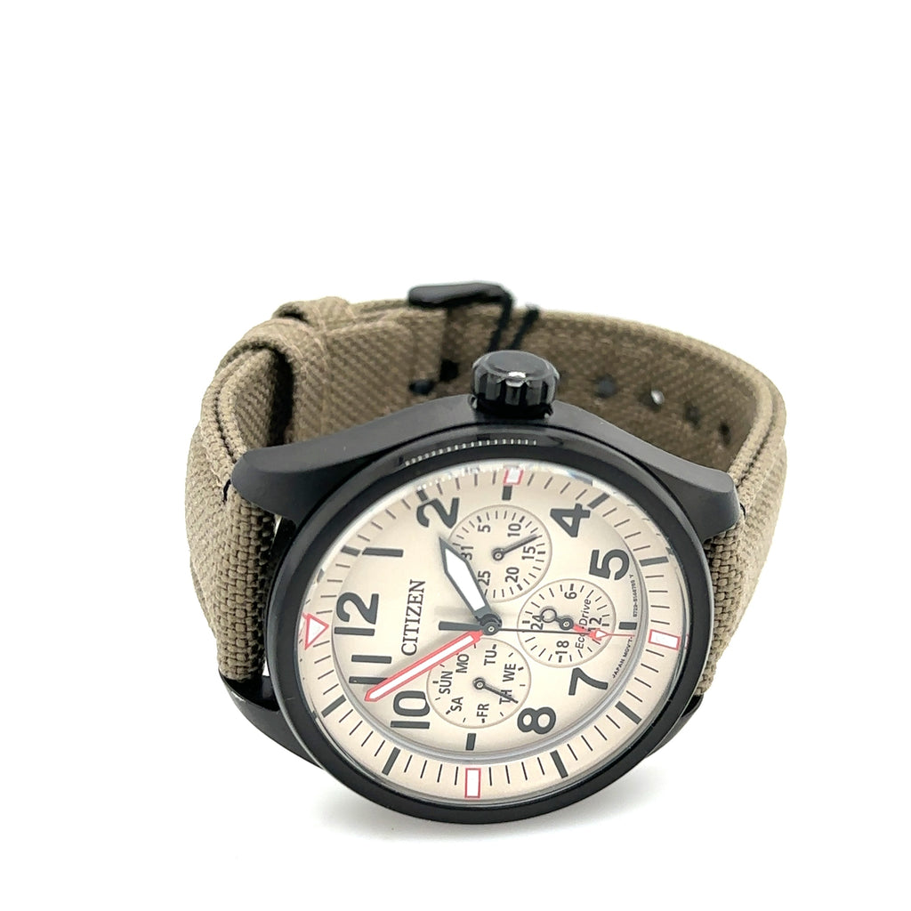 Citizen Garrison Ivory Dial 43MM Mens Watch BU2055-08X