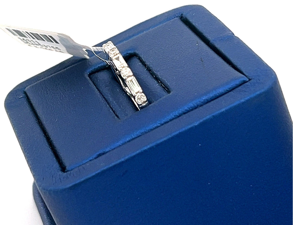 14k White Gold 0.50CT Baguette & Round Diamond Ring, 2.4gm, size 7 S16311