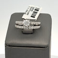 Platinum 1.50 CT Diamond Engagement Ring Set, Size 7, 9.3gm, S16549