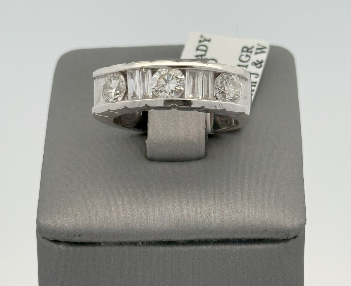 14k White Gold 1.75 CT Diamond Ladies Band, S108399