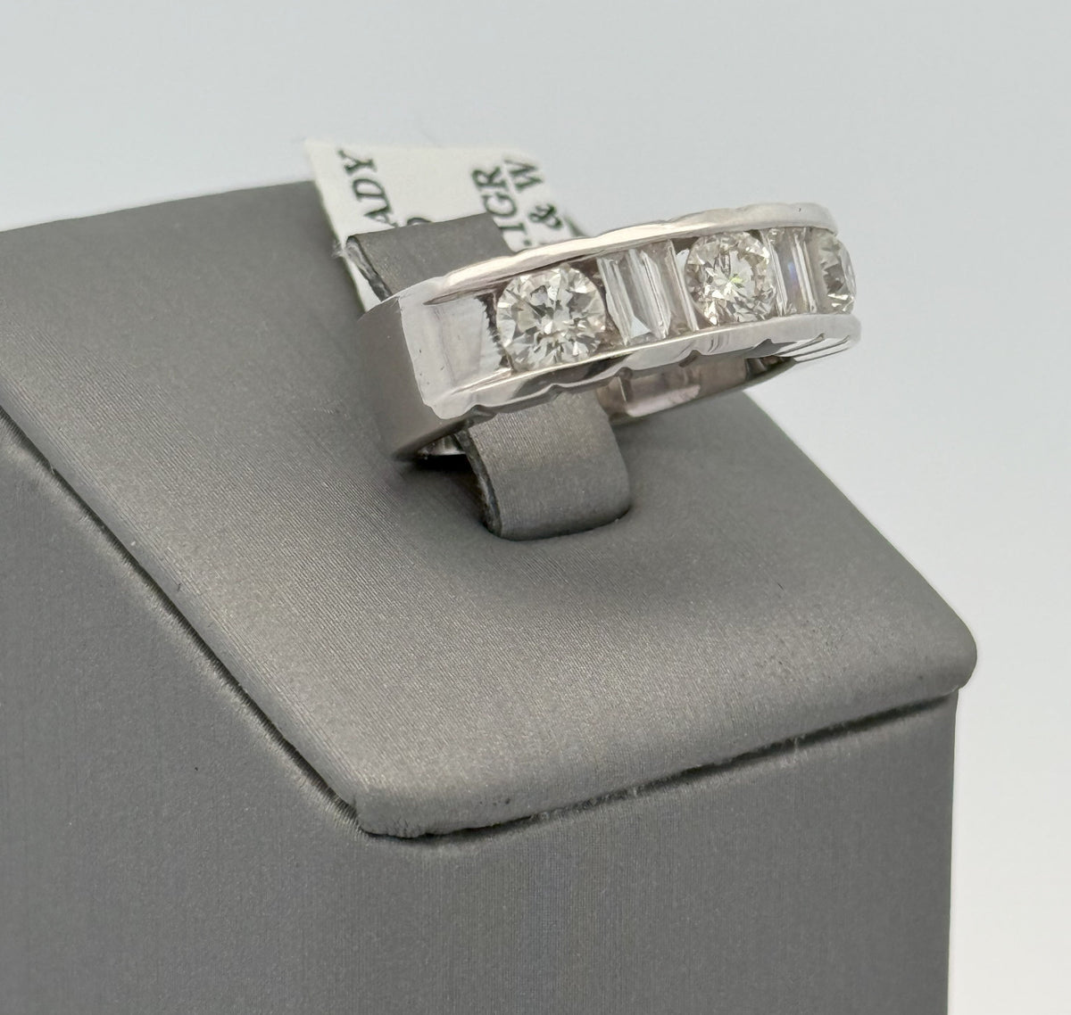14k White Gold 1.75 CT Diamond Ladies Band, S108399