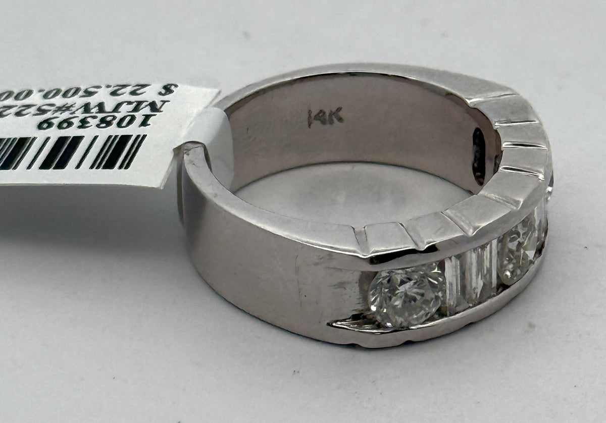 14k White Gold 1.75 CT Diamond Ladies Band, S108399