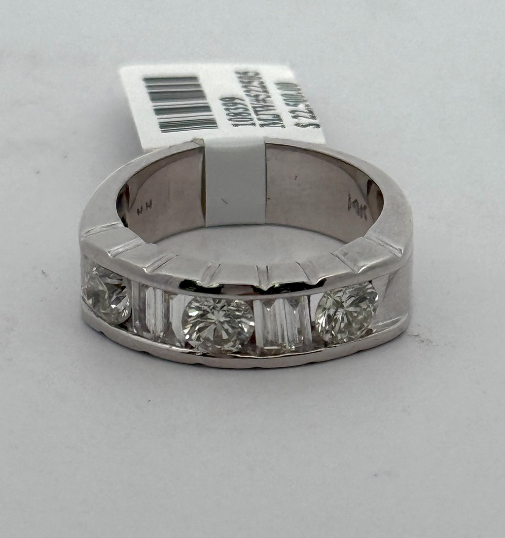 14k White Gold 1.75 CT Diamond Ladies Band, S108399