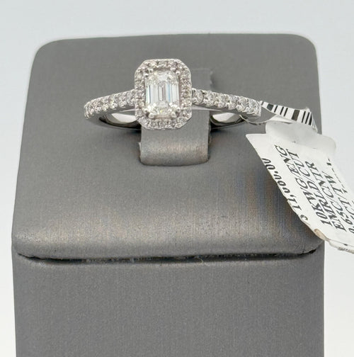 10k White Gold 1.0CT Diamond Engagement Ring Size 7.5 S15745