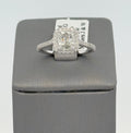 18k White Gold 1.25 CT Diamond Engagement Ring, 3.4gm, Size 6.5, S107725