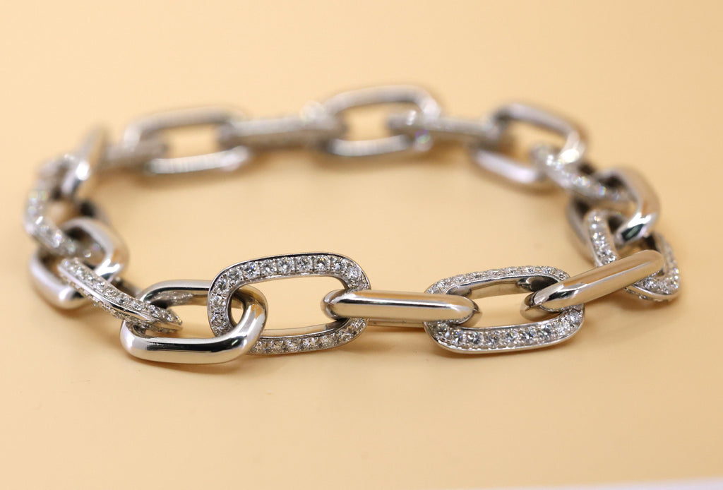 18k White Gold 7.5CT Diamond Ladies Bracelet