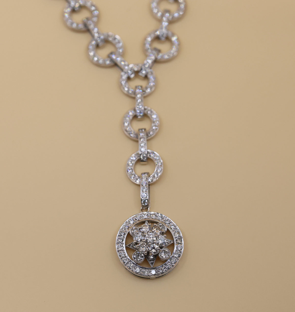 18k White Gold 2.25Ct Diamond Ladies Necklace, 40.3gr, S108851