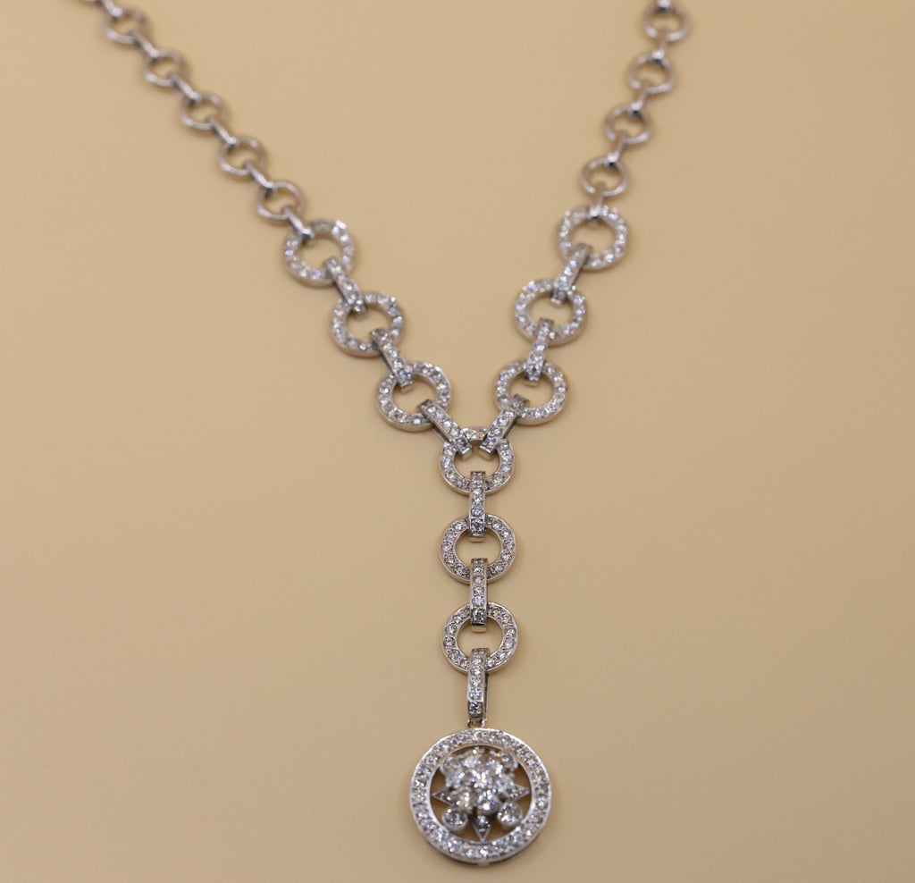 18k White Gold 2.25Ct Diamond Ladies Necklace, 40.3gr, S108851