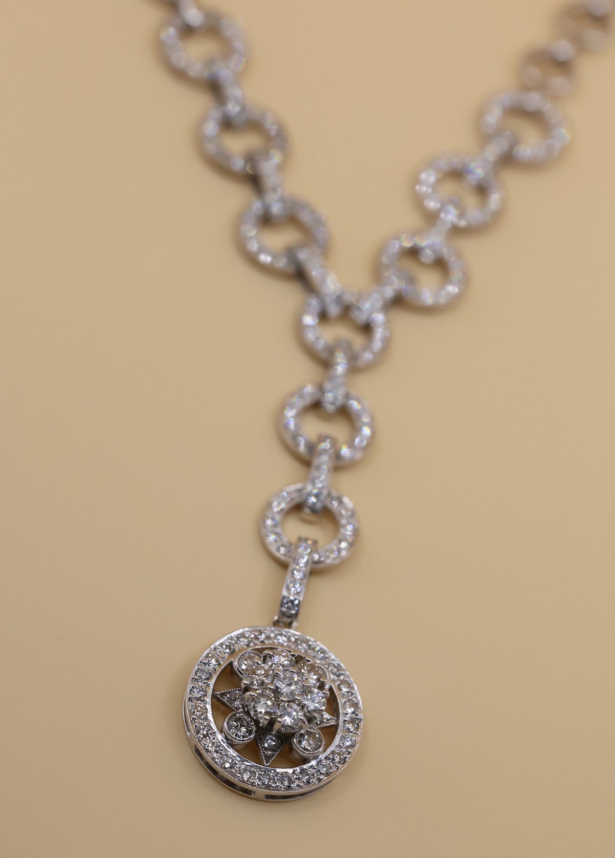 18k White Gold 2.25Ct Diamond Ladies Necklace, 40.3gr, S108851