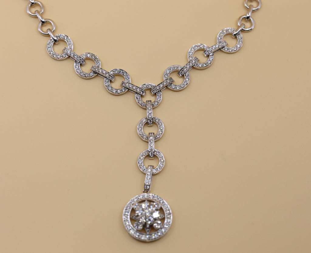 18k White Gold 2.25Ct Diamond Ladies Necklace, 40.3gr, S108851