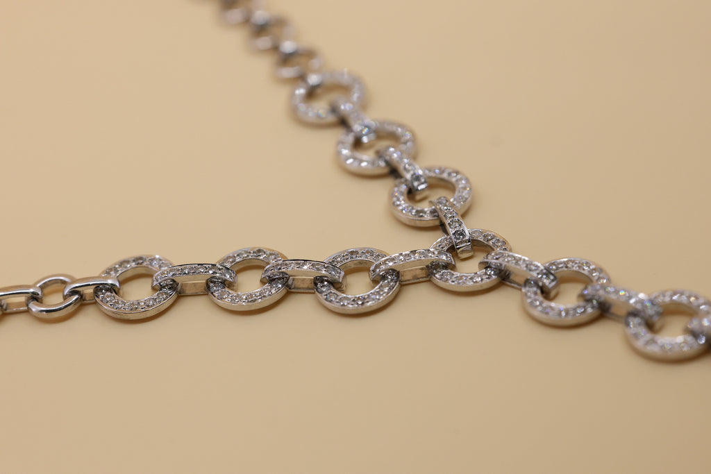 18k White Gold 2.25Ct Diamond Ladies Necklace, 40.3gr, S108851