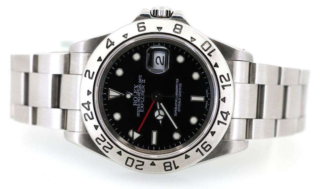Pre-Owned Rolex Explorer-II 40mm Black Dial Watch 16570, S16685