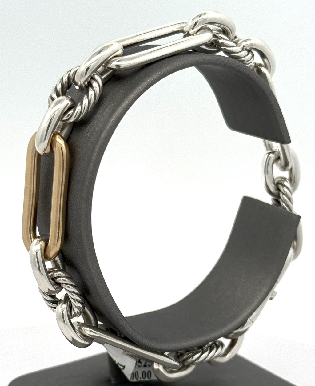 David Yurman Madison Chain/Bracelet silver & 18k Yellow Gold Lady Bracelet, 35,2Gm S108450 (Pre-owned)