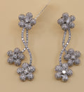 14k White Gold Fancy Drop Earrings, 17.7g, S108840